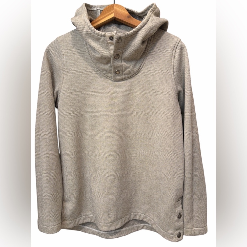 The North Face Knit Stitch Fleece Pullover Snap Hoodie- Women’s Medium - Picture 3 of 9